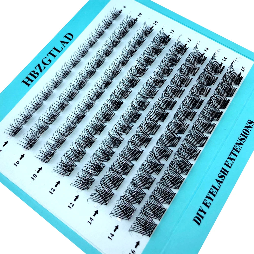 رموش صناعية من HBZGTLAD - تجعيدات على شكل حرف D، طول مختلط، مظهر طبيعي من HBZGTLAD