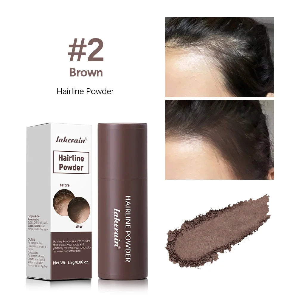 Lápiz corrector de raíces y líneas capilares LuxuryGlow resistente al agua: polvo en barra con cobertura instantánea de canas