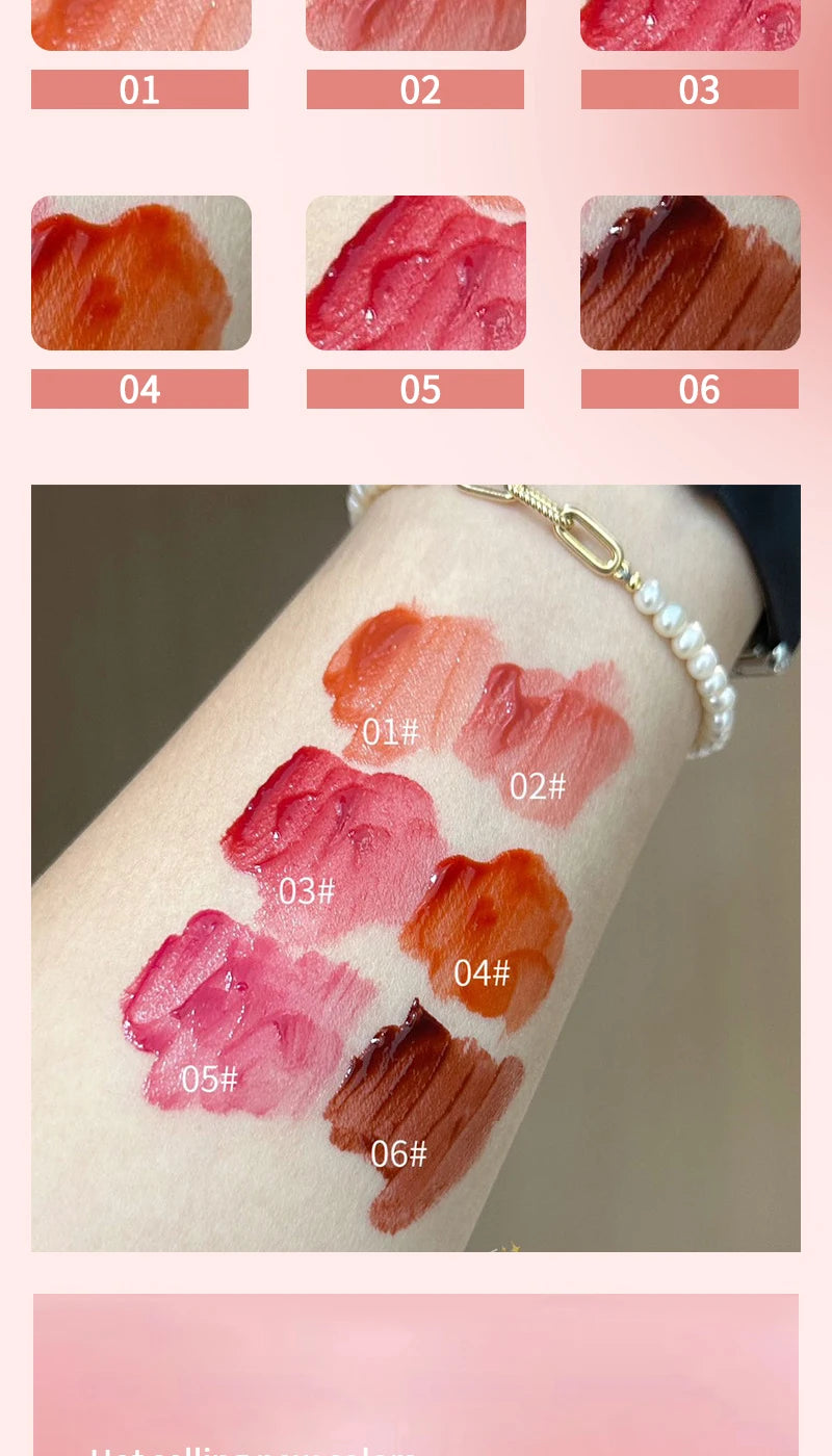 HERORANGE Crystal Gloss Lip Lacquer – Glass-Like Shine, Long-Lasting & Non-Sticky
