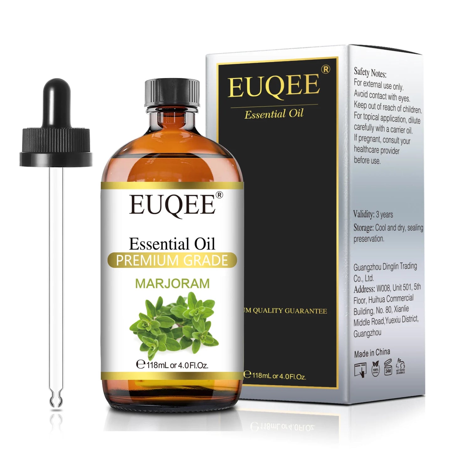 EUQEE 118ml Pure Essential Oil – Aromatherapy Diffuser Blend with Palo Santo, Lavender, Vanilla & More C210