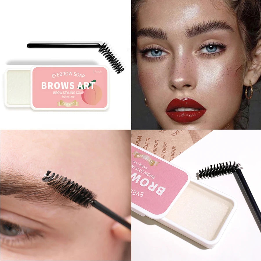 جل تصفيف الحواجب الشفاف المقاوم للماء من لاكشري جلو - يدوم طويلًا ويمنح ثباتًا طبيعيًا