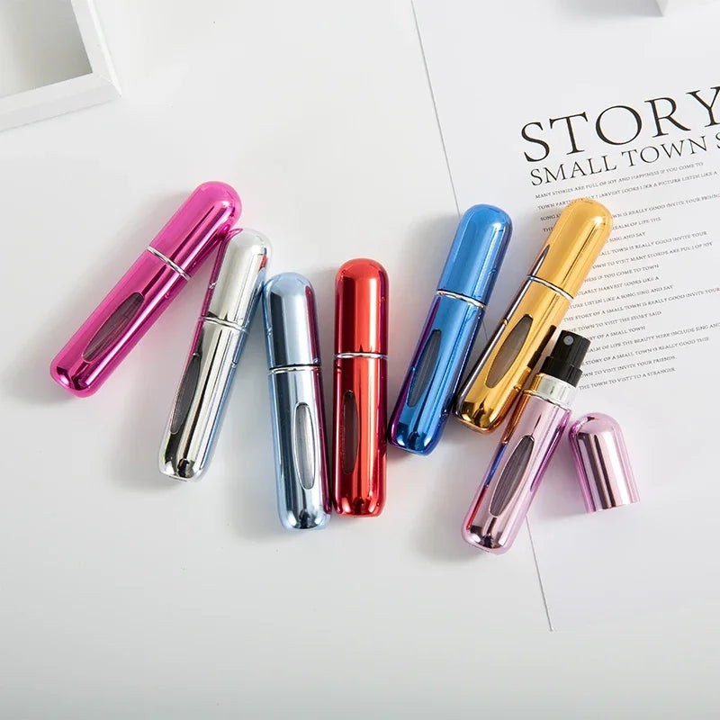 LuxuryGlow 5ml Refillable Perfume Spray Bottle | Portable Mini Atomizer for Travel