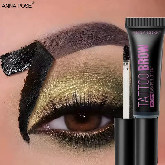Gel de cejas LuxuryGlow resistente al agua, despegable y con plantillas: a prueba de manchas, duración de 3 días