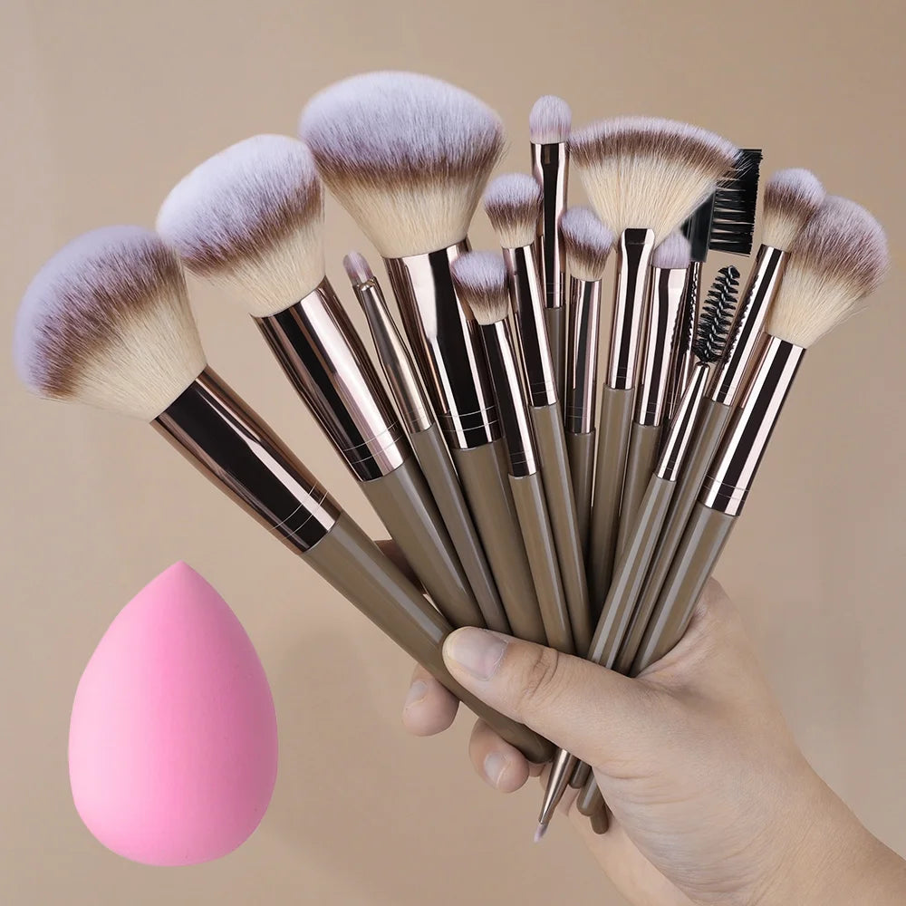 ZSRUNHUI 1–20 Pcs Professional Makeup Brush Set – Soft, Precise & Multi-Use