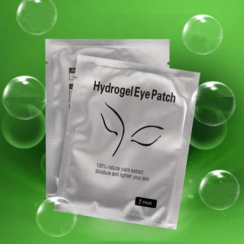 Parches de hidrogel para pestañas Luxury Glow (50 unidades): almohadillas aislantes hidratantes para extensiones de pestañas y cuidado ocular