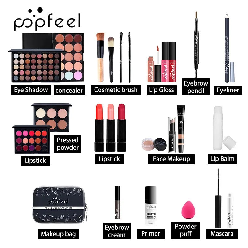 POPFEEL All-In-One Makeup Kit – Full Face Makeup Set for Women