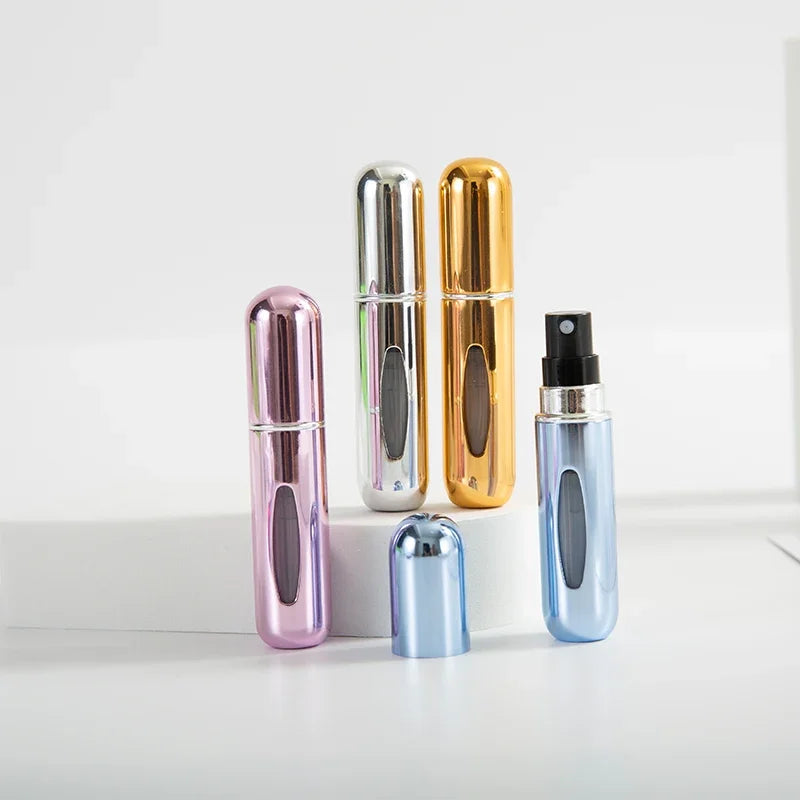 LuxuryGlow 5ml Refillable Perfume Spray Bottle | Portable Mini Atomizer for Travel