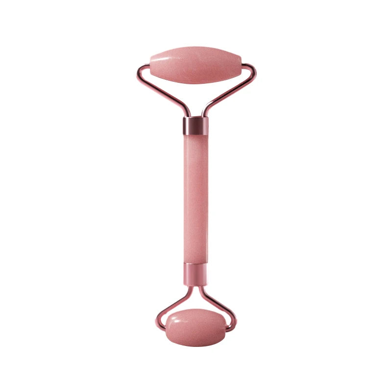 Rodillo masajeador facial de resina 3 en 1 LuxuryGlow: para rostro, cuello y ojos