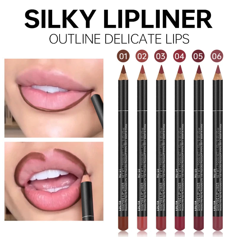 Delineador de labios mate de lujo LuxuryGlow: duradero, suave y de fácil aplicación.