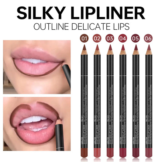 Delineador de labios mate de lujo LuxuryGlow: duradero, suave y de fácil aplicación.