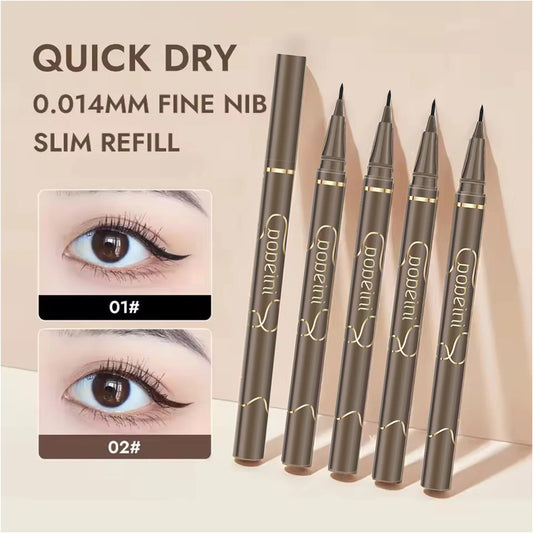 LuxuryGlow Waterproof Slim Brown Eyeliner Pen – Smudge-Proof, Sweat-Resistant, Easy for Beginners