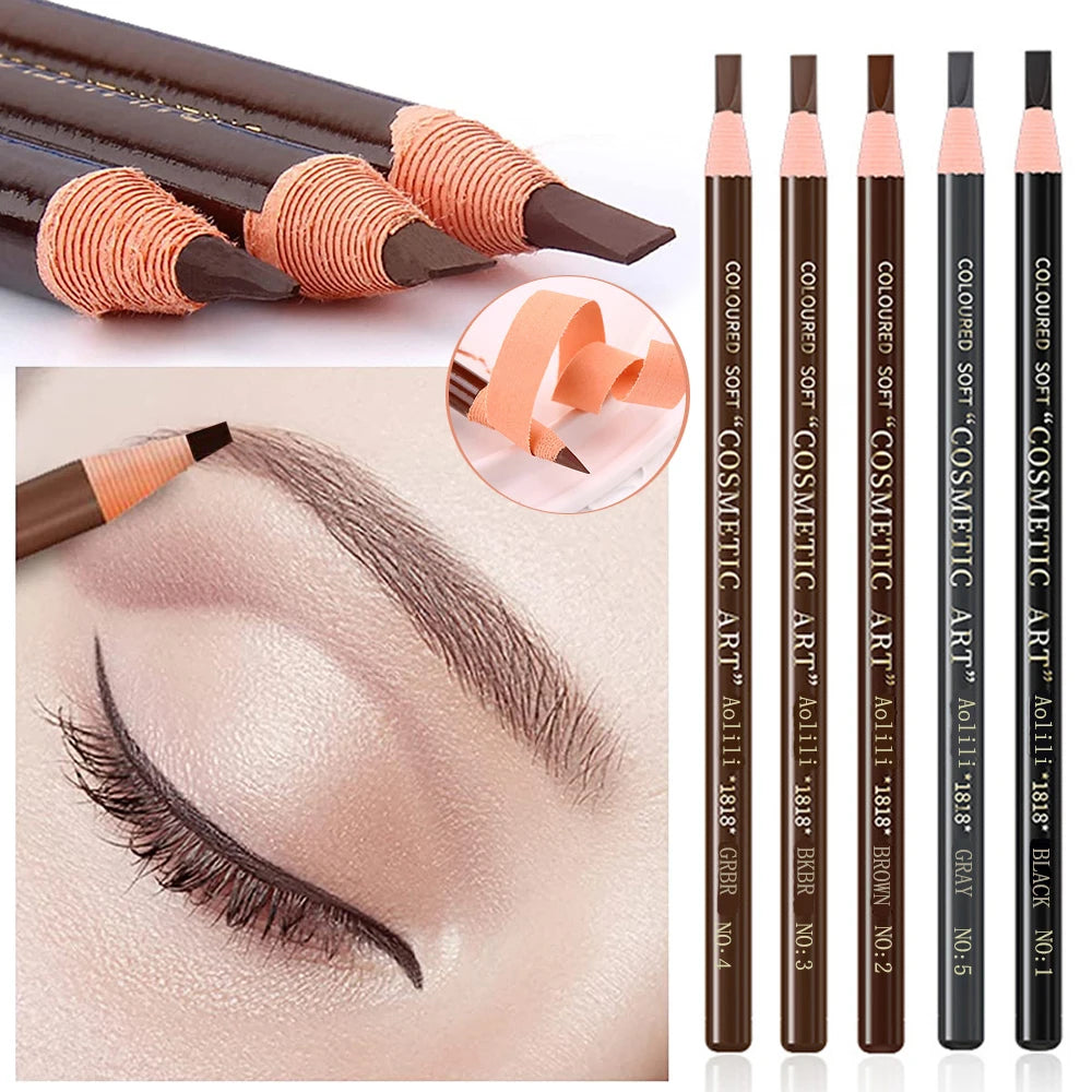 Lápiz de cejas LuxuryGlow Tear-Off Pull Line: no necesita afilarse, resistente al agua y a las manchas para unas cejas naturales y duraderas.