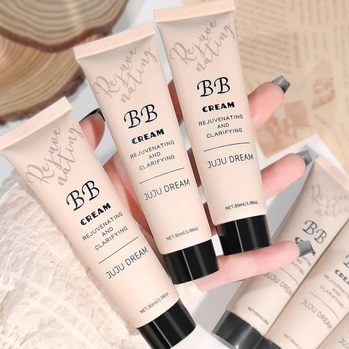 JUJU Dream BB Cream — Moisturizing, Oil Control & Long-Lasting Foundation