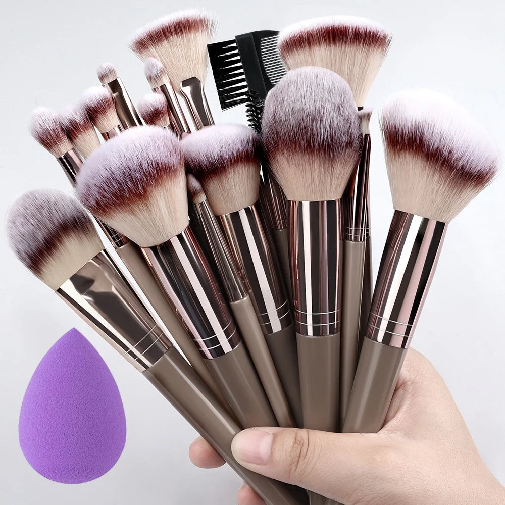 ZSRUNHUI 1–20 Pcs Professional Makeup Brush Set – Soft, Precise & Multi-Use