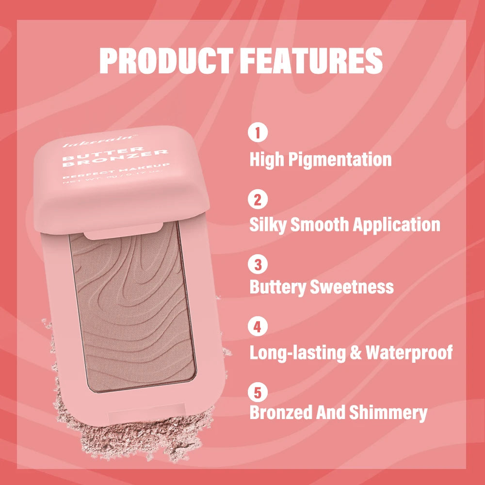 Bronceador Lakerain Butter: rubor nude sedoso y resistente al agua