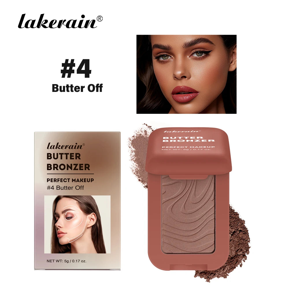 Bronceador Lakerain Butter: rubor nude sedoso y resistente al agua
