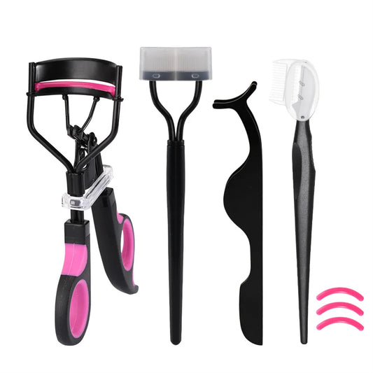 Ouriner Dual-Color Eyelash Curler & Trimming Kit – 5pcs Stainless Steel Set