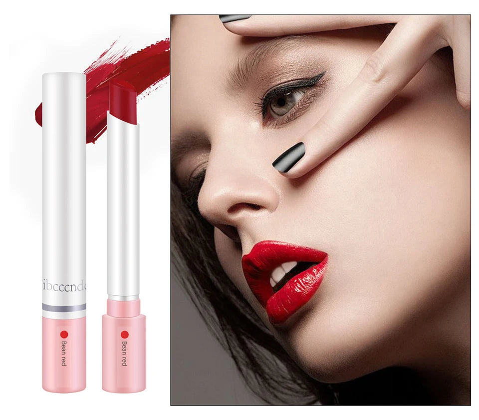 ibcccndc - Set de labiales mate de 4 colores: brillo labial resistente al agua y de larga duración