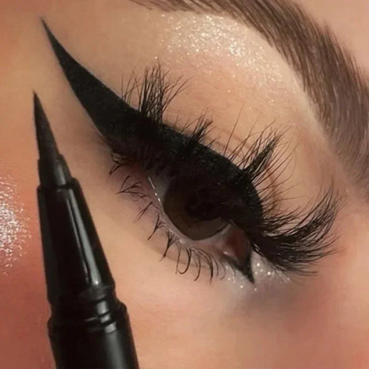 LuxuryGlow Waterproof Quick-Dry Liquid Eyeliner Pen – Smudge-Proof Matte Eye Makeup