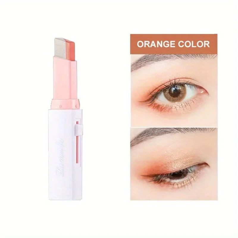 LANBENA Two-Color Gradient Eyeshadow Stick – Long-Lasting Waterproof Shimmer