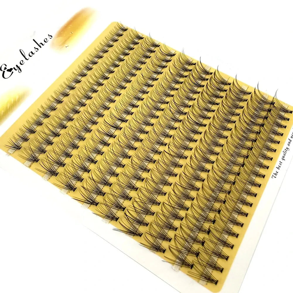 رموش HBZGTLAD 200 مجموعة متنوعة من الحجم - مراوح جاهزة من 10D إلى 80D