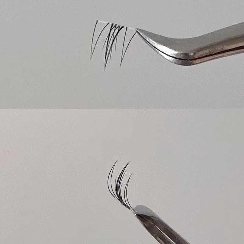 رموش سفلية طبيعية من JPNPL MIAOJIE - 10 صفوف من شرائح المانجا الهوائية أسفل الرموش 5-7 مم