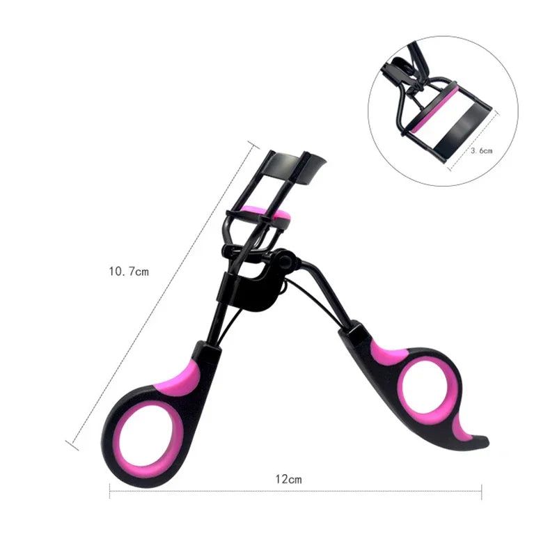 LuxuryGlow Professional Eyelash Curler with 10 Refill Pads – Long-Lasting Curl Tool
