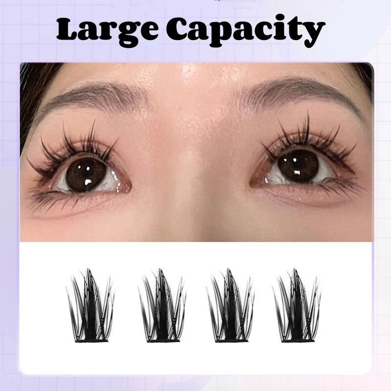 رموش MIAOJIE JPNPL 160 صفًا من الرموش العنقودية - رموش صناعية طبيعية من فرو المنك