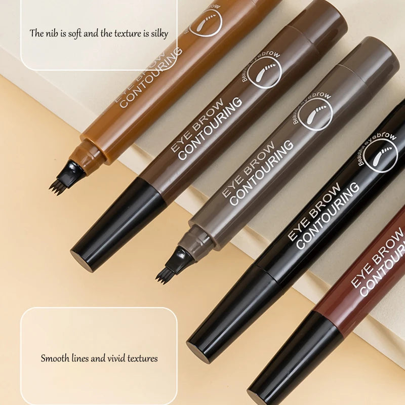 OREADEX 4-Point Eyebrow Pencil – Waterproof, Long-Lasting Natural Brow Pen