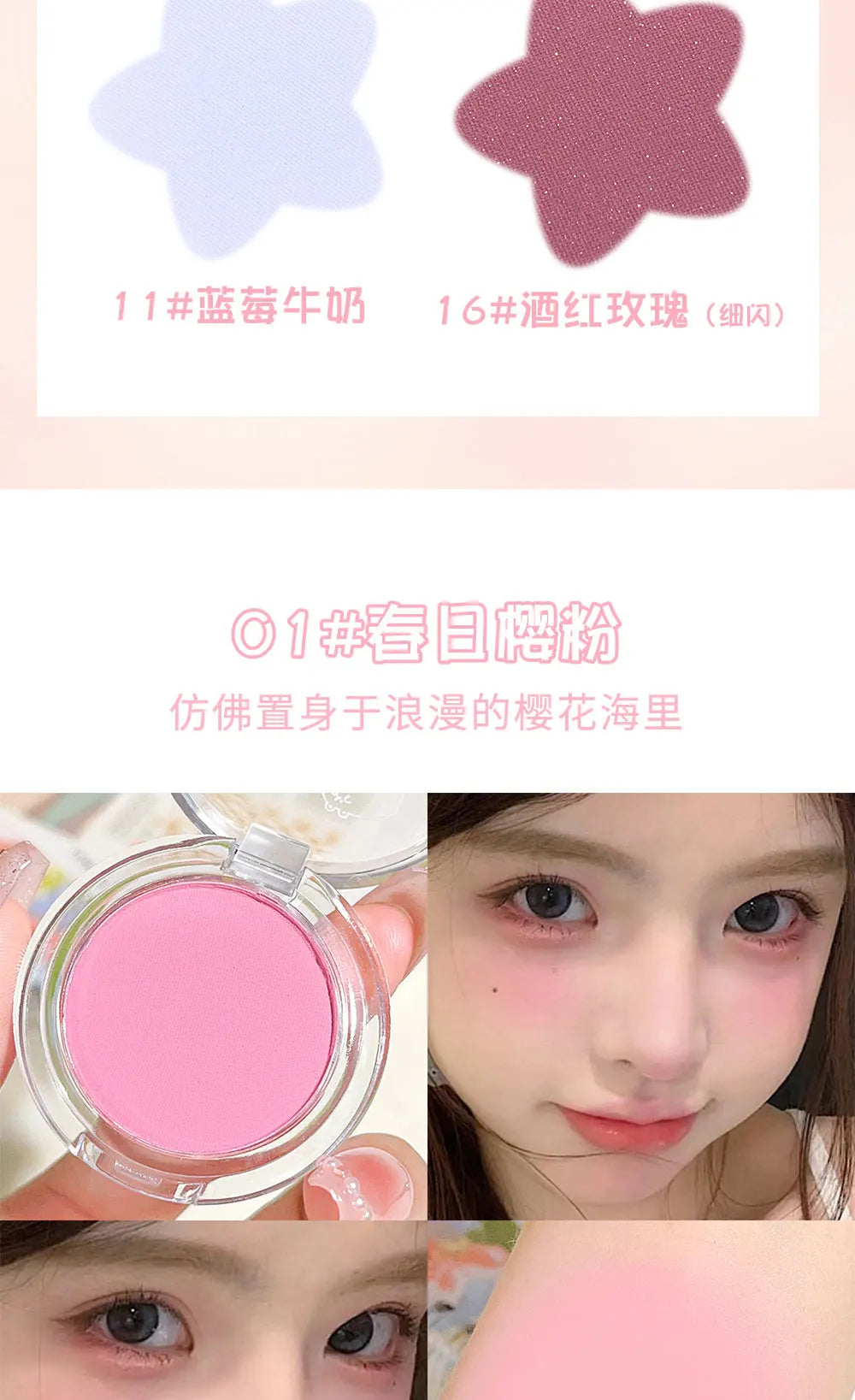 HISYI Monochrome Blush – Natural Matte Finish, Easy to Wear, Long-Lasting Nude Makeup