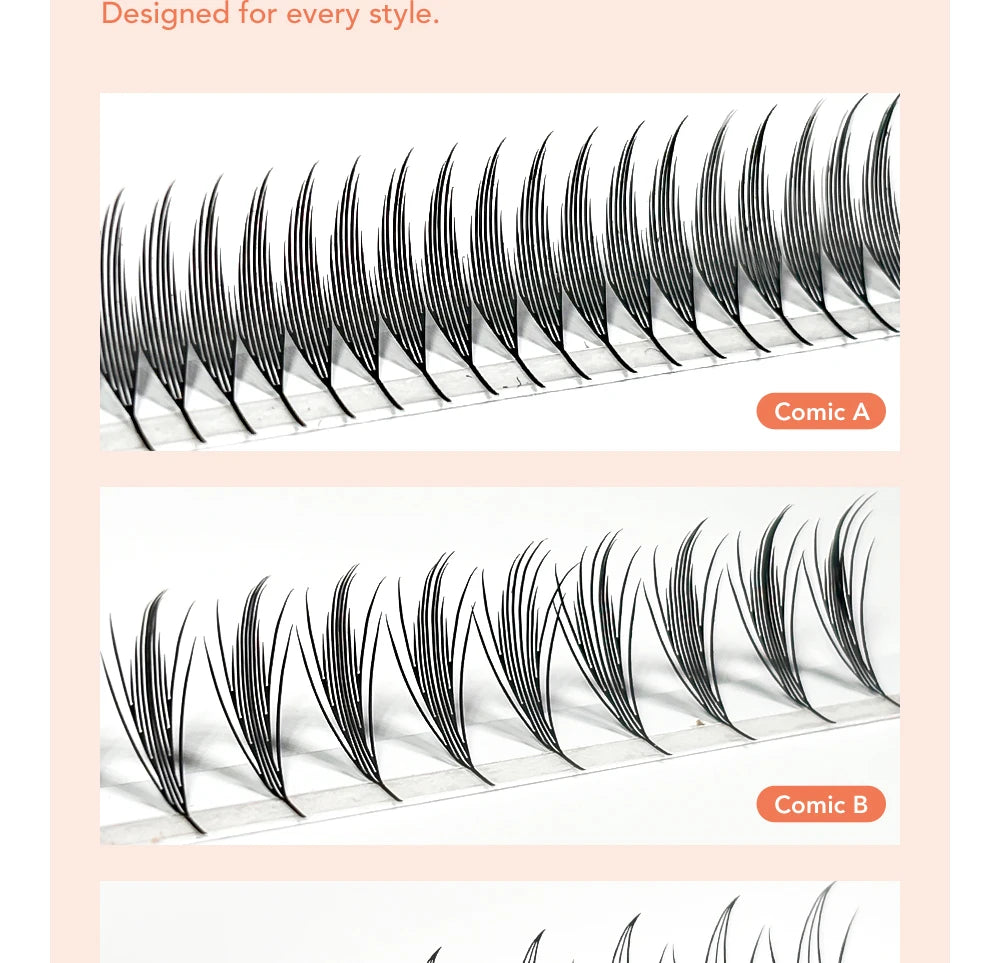 DIYDAY Comic Spire Manga Eyelash Extensions – Feather-Light Anime Look