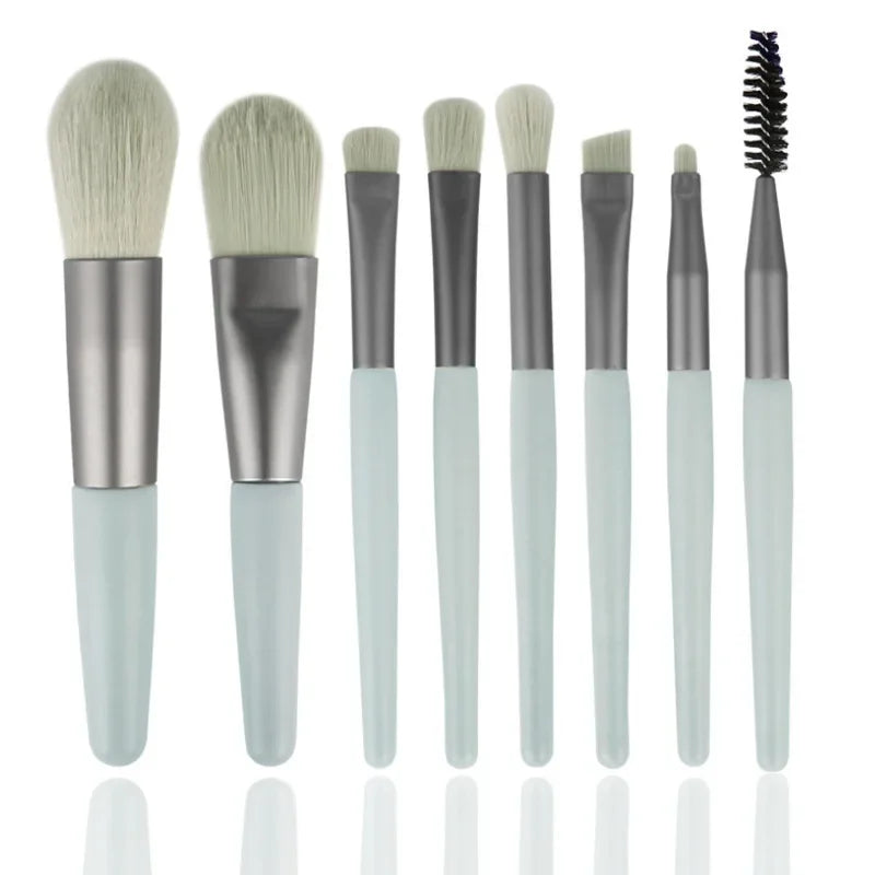 ZXZZS 8-Piece Soft Makeup Brush Set for Foundation, Blush & Eyeshadow