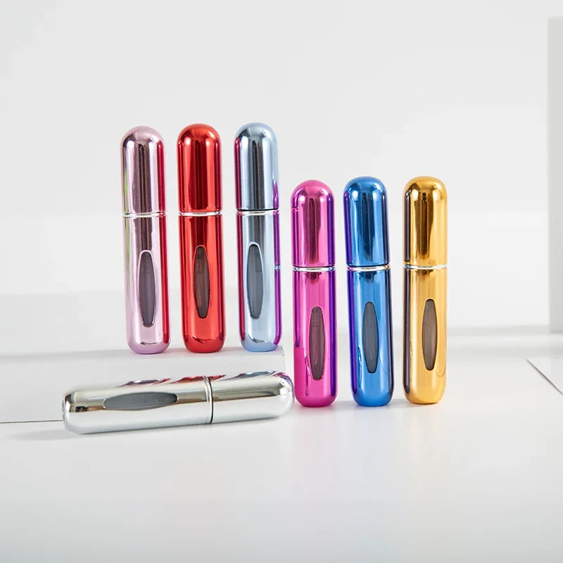 LuxuryGlow 5ml Refillable Perfume Spray Bottle | Portable Mini Atomizer for Travel