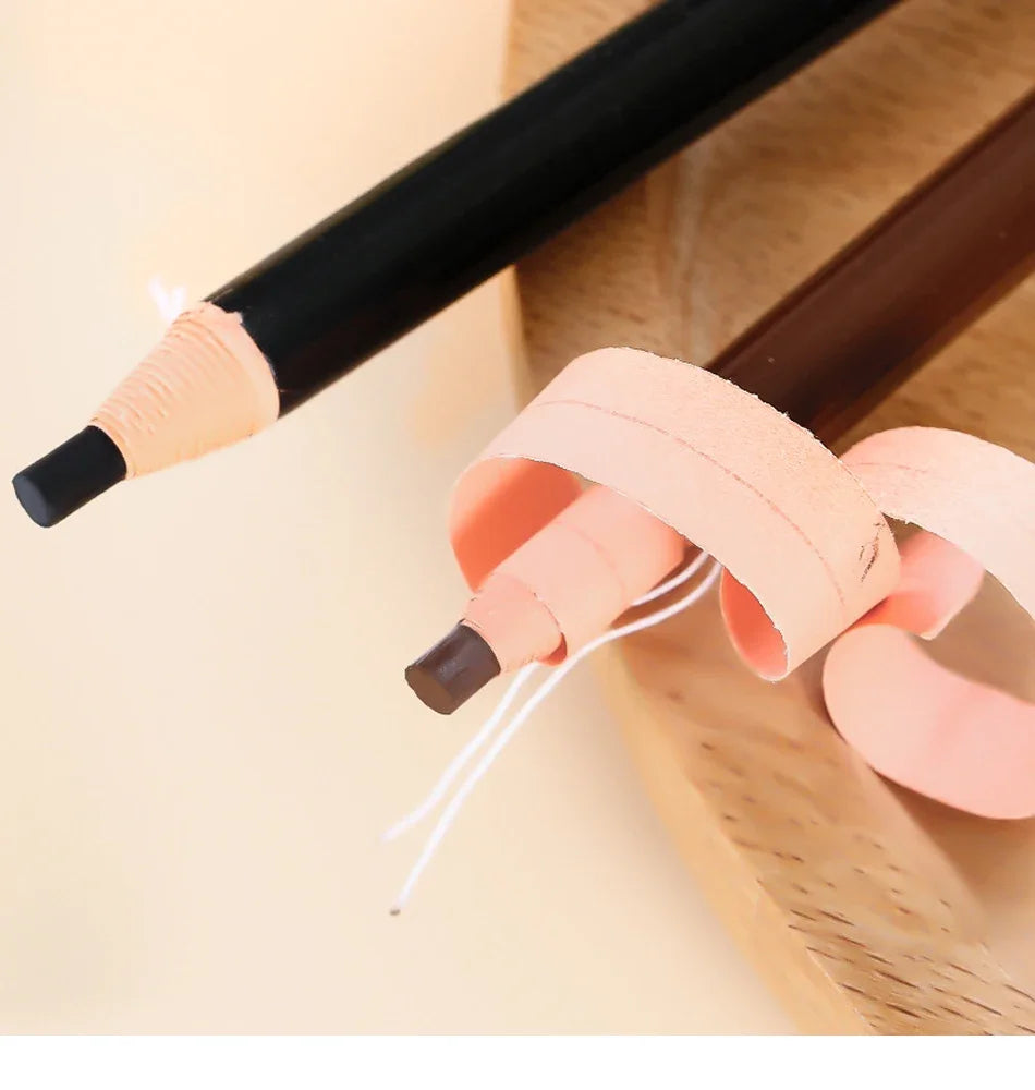 LuxuryGlow 5pcs Professional Microblading Eyebrow Pencil Set — Waterproof & Long-Lasting