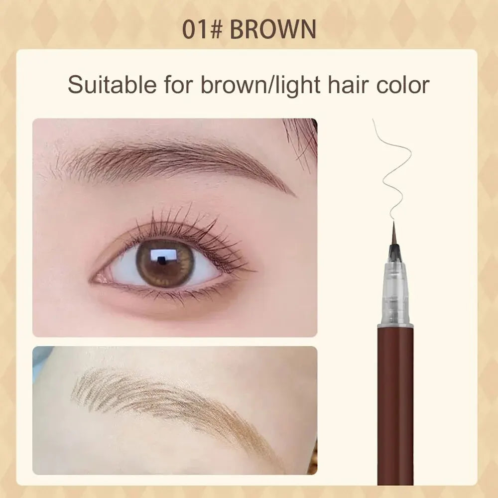 BIYA 0.01mm Ultra Fine Eyebrow Pen – Waterproof, Smudge-Proof & Natural Finish by BIYA
