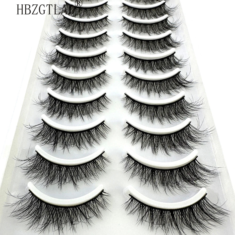 LuxuryGlow 10 Pairs Fluffy 3D Mink False Eyelashes – Soft, Dramatic & Reusable
