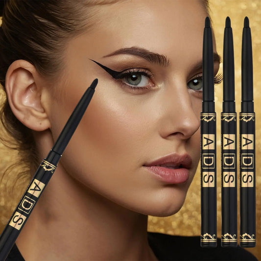 LuxuryGlow 3PCS Waterproof Black Eyeliner Pencils – Smudge-Proof, Long-Lasting & Bold Finish
