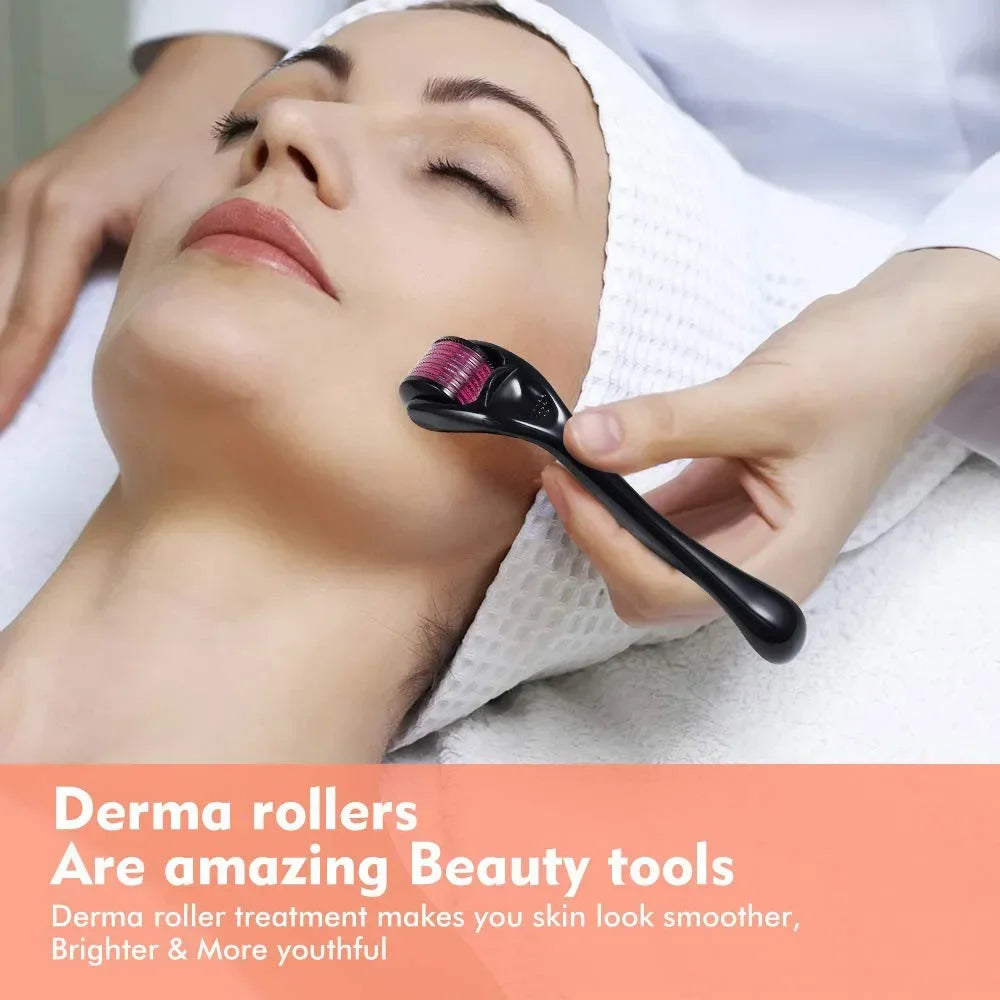 Dubniy 540 Needle Derma Roller for Hair & Skin | Beard & Face Micro Needling Tool