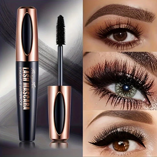LuxuryGlow 4D Waterproof Mascara – Smudge-Proof, Long-Lasting Volume Lash Lift