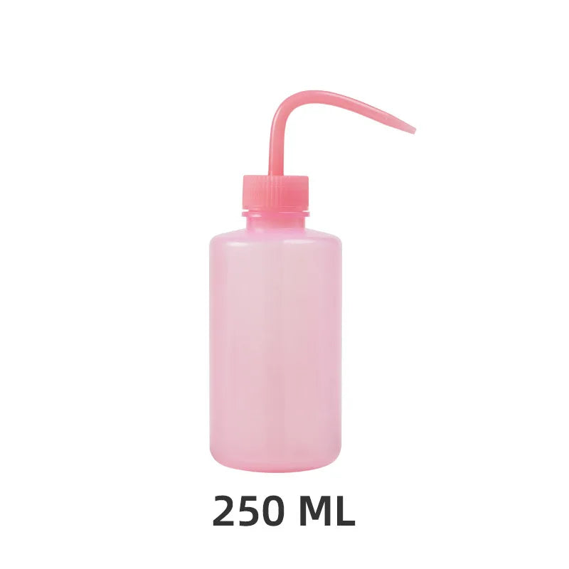 YASHICORAL 250/500ml Eyelash Cleaning Bottle – Curved Spout Lash & Brow Rinse Tool