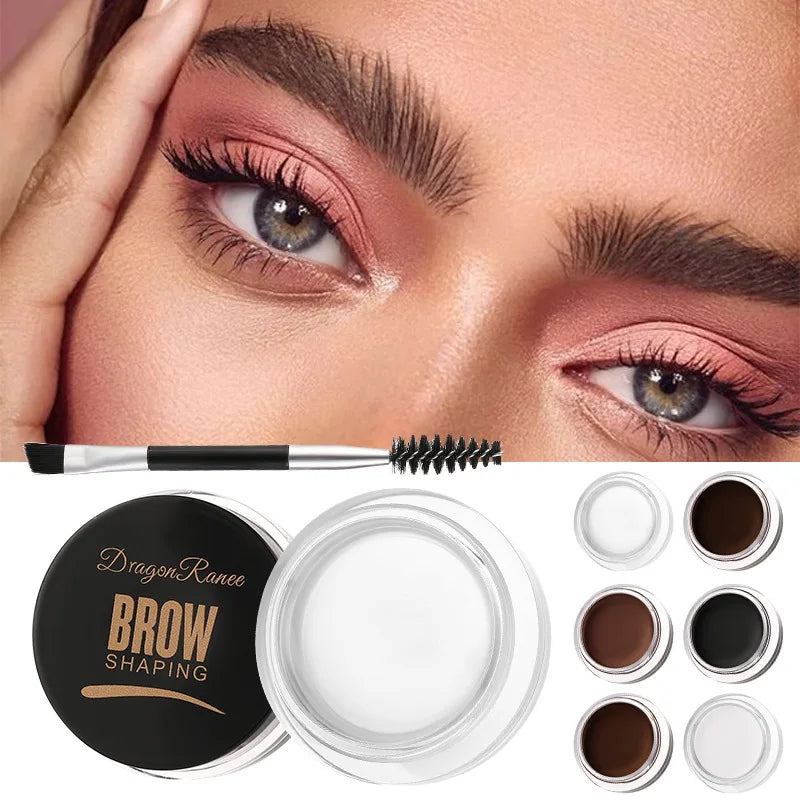 Dragon Ranee 6-Color Eyebrow Styling Cream – Long-Lasting Waterproof Brow Gel