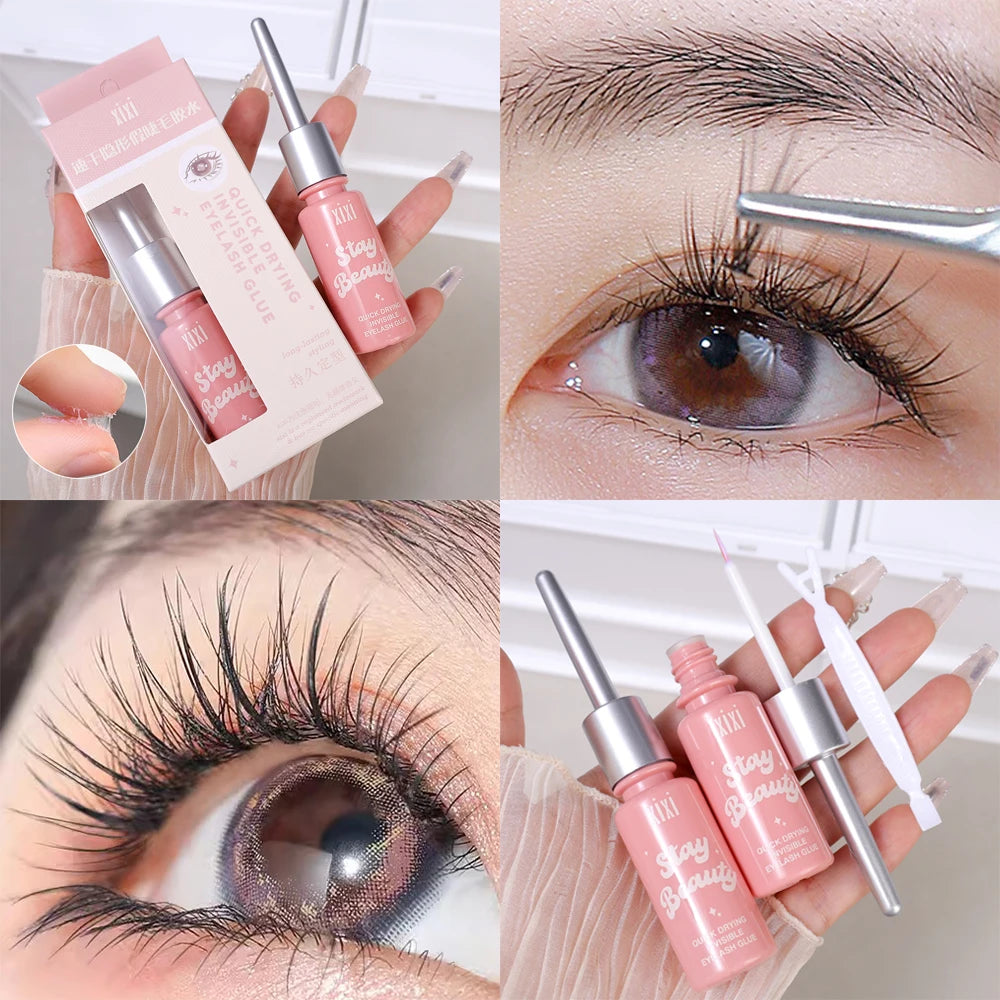 LuxuryGlow Quick Dry Invisible False Eyelash Glue – Transparent, Waterproof & Long-Lasting
