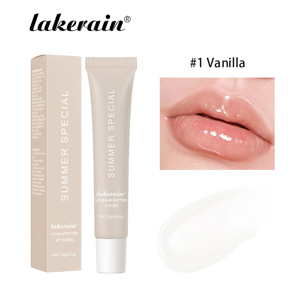 Bálsamo labial hidratante Lakerain Butter: cuidado labial hidratante, nutritivo y calmante.