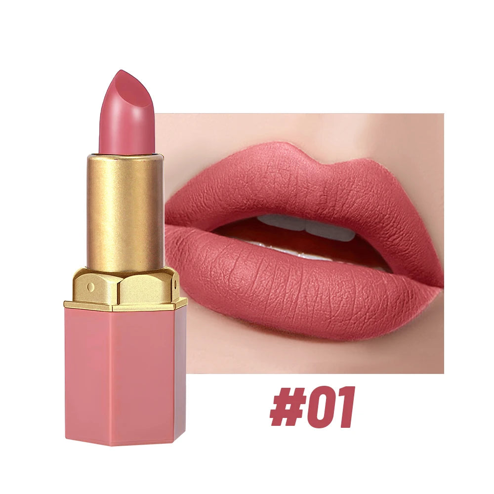 Lápiz labial mate SAM SUGAR de 6 colores: duradero, antiadherente y con acabado aterciopelado (resistente al agua y a las manchas)