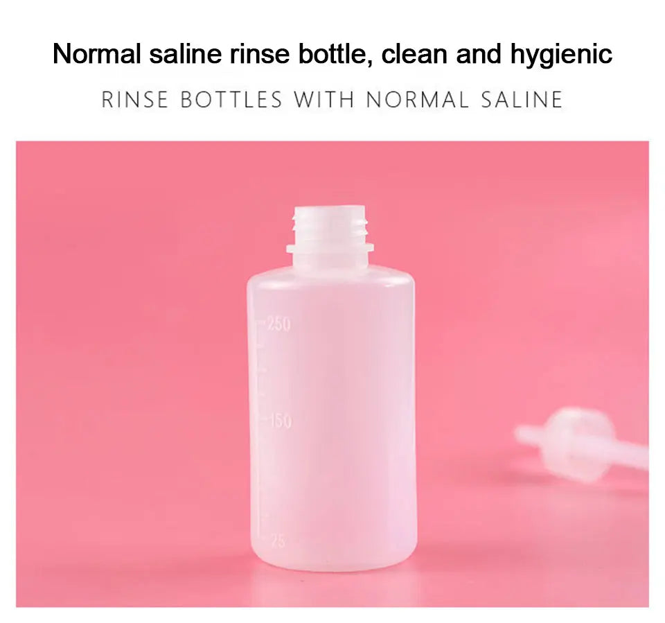 YASHICORAL 250/500ml Eyelash Cleaning Bottle – Curved Spout Lash & Brow Rinse Tool
