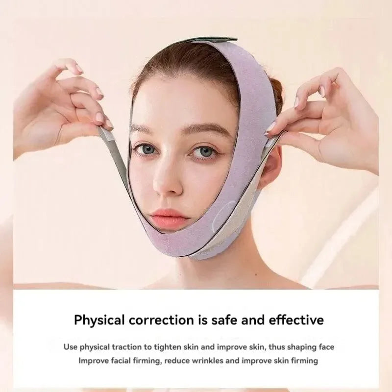 LuxuryGlow Slimming Face Belt — Double Chin Reducer & V Face Lifting Mask for All Face Shapes