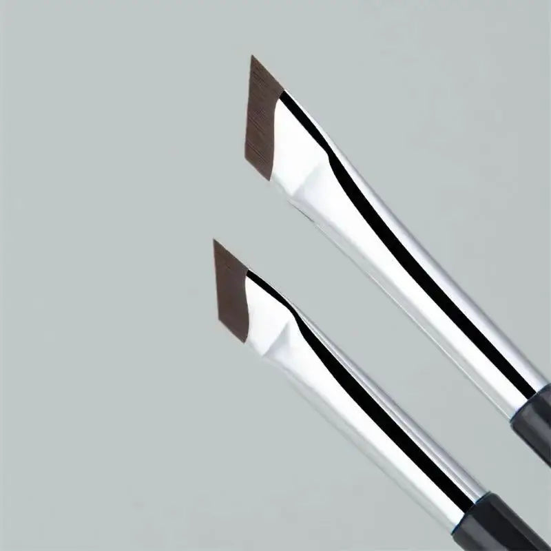 LuxuryGlow Ultra-Thin Angled Eyeliner & Eyebrow Brush | Precision Makeup Tool