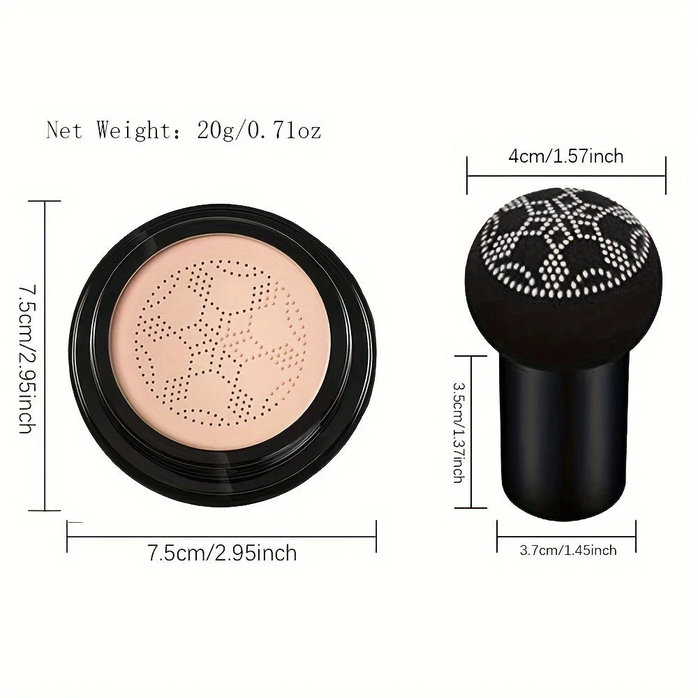 كريم أساس فاخر بتركيبة رأس الفطر من LuxuryGlow - مرطب، مقاوم للماء، ويدوم طويلًا