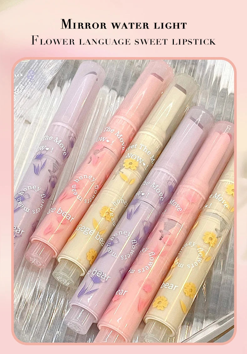 Lápiz labial Gege Bear Honey: labial hidratante en gelatina con acabado brillante.