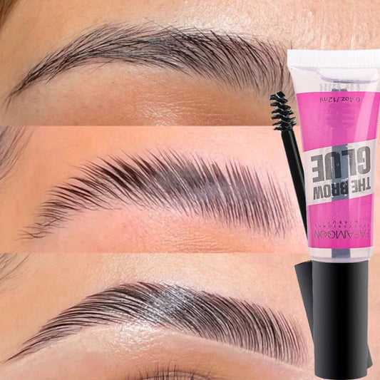 جل تصفيف الحواجب LuxuryGlow 3D 12 مل - شمع حواجب مقاوم للماء وسريع الجفاف ويدوم طويلاً
